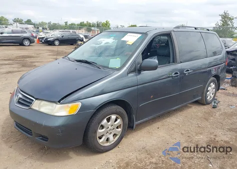 2004 Honda Odyssey Ex-L from USA, damaged, VIN 5FNRL18024B143581